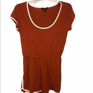 Orange comfy bodysuit